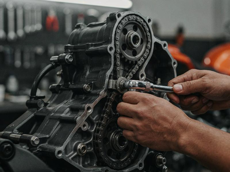 ¿Qué hace el tensor de cadenilla en la NS 200